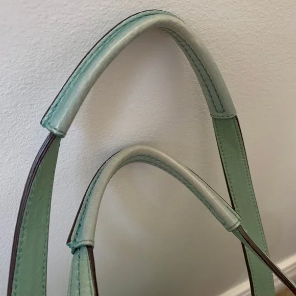 Coach Sea Foam Green Tote - Picture 4 of 5